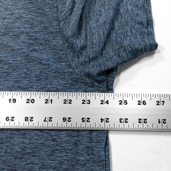 UNDER ARMOUR Men's‎ XL Blue Heathered Loose Fit Heatgear Short Sleeve Polo Shirt - Picture 5 of 6